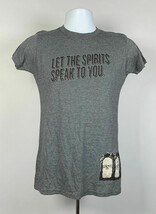 Jim Beam Let the Spirits Speak to You Devils Cut Whiskey Ghost Shirt Wom... - $21.73