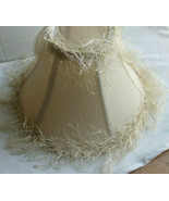 Artsy Style Bell Shaped Fabricw Trim Cream Color Lamp Shade 7&quot; - $29.57