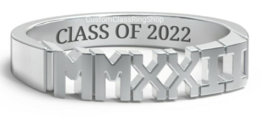 Custom ROMAN YEAR Graduation Ring,Graduation Gift,Class College Ring SILVER 925 - £119.90 GBP