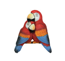 Scratch &amp; Dent Polly and Petey Mother and Child Parrots Shelf Sitter Statue - £19.42 GBP