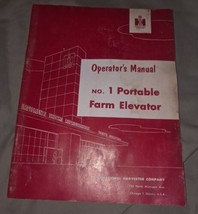 International Harvester McCormick No. 1 Portable Farm Elevator Operator&#39;... - £14.13 GBP