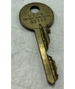 Vintage USPS Key &quot;Do not Duplicate&quot; Post office old Brass Key 02117 - $9.20 CAD