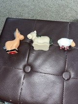 Lot Of 3 Toy Animals Could Be Used For Nativity Scene  - £3.87 GBP