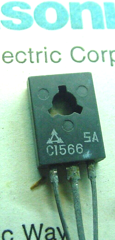 1-14 NOS Panasonic 2SC1566 TRANSISTOR NPN Si Video Amp 250V 150mA TO-126 - $8.66