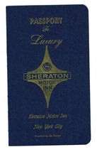 Sheraton Motor Inn New York City Passport to Luxury Booklet 1960&#39;s - $74.44