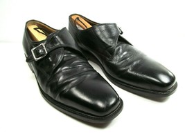 Florsheim Single Monk Strap Black Leather Oxfords  Mens Size US 10 D  - $29.00