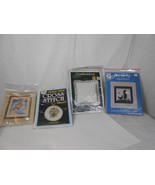 LOT OF 4 VINTAGE NOS CROSS STICH KITS - £8.88 GBP