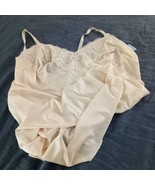 DiXiE BELLE Camisole NWT Lace Trim 44 Adjustable Straps NUDE Slinky NEW ... - $577.61 MXN
