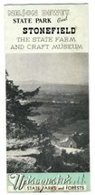 Nelson Dewey State Park &amp; Stonefield Museum Brochure Wisconsin - £10.98 GBP