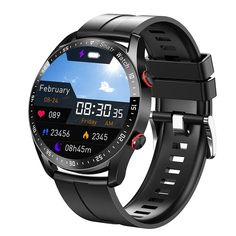 ECG+PPG Bluetooth Call Smart Watch Men Laser Health Blood Pressure Fitne... - £37.04 GBP