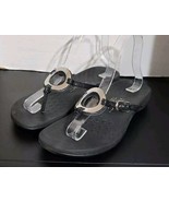 Vionic Karina Flip Flop Women’s US 7 Comfort Slip On Sandals Shoe Black ... - $30.00 CAD