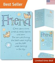 Cheerful Embrace Birthday Card for Best Friend - Textured Paper Design - $10.34