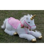 100cm Jumbo White Unicorn Plush Giant Soft Peluche Stuffed Animal Horse Toy - £98.02 GBP