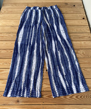 D&amp;Co NWOT Women’s printed Jersey pants size S blue R6 - £12.74 GBP