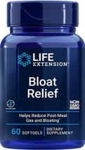 BLOAT RELIEF DIGESTIVE HEALTH 60 Softgel LIFE EXTENSION - £20.96 GBP
