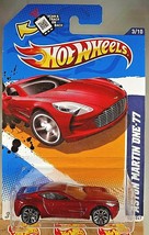 2012 Hot Wheels #123 HW All Stars &#39;12 3/10 ASTON MARTIN ONE-77 Red Variant w/J5s - £6.53 GBP