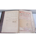 Antique Book 1739 Missale Romanum, ex Decreto Sacrosancti Concilii Tride... - $1,484.01