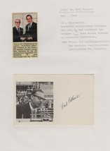 Karl Folkers American Medal Professor Biochemistry Hand Signed Picture - £19.92 GBP
