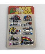 Name Sticker Sheet Bob Personalize Decal Specialties Vintage 1980&#39;s - £11.75 GBP