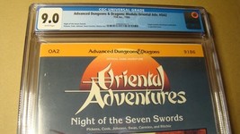 MODULE OA2 NIGHT SEVEN SWORDS *CGC 9.0 WHITE* DUNGEONS DRAGONS HIGHEST G... - $678.15