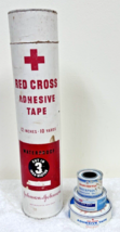 4 Vintage Medical Adhesive Tape Tins Red Cross Saniseptic Bay&#39;s 3 Tin 1 ... - $19.80