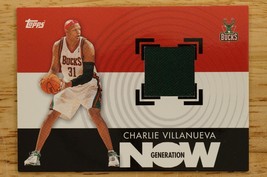 2007-08 Topps Generation Now Relics GNR-CV Charlie Villanueva Milwaukee Bucks - £3.97 GBP