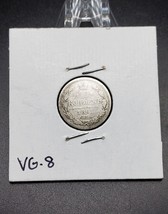 Russia Coin 10 Kopecks 1861 circulated Y# 20.2 Silver 0.750 - $9.89