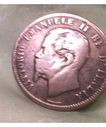 Italy 1863 10 Centesimi Bronze Vittorio Emanvele Ii D Italia - £25.74 GBP