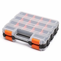 Double Side Tools Organizer, Customizable Removable Plastic Dividers, Hardware B - £28.13 GBP
