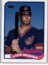 1989 Topps 528 Luis Medina Misprint  Rookie Cleveland Indians - $0.99