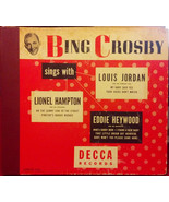 Bing Crosby Sings With Lionel Hampton Eddie Heywood &amp; Louis Jordan [Record] - £78.63 GBP