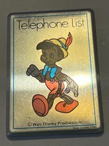 Telephone List Wallet Size Pinocchio Walt Disney Hong Kong Vintage - £6.45 GBP