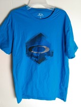 Oakley T Shirt Mens Medium Blue Short Sleeve Graphic Tee - $259.10 MXN