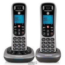 Motorola Digital Cordless Answering Phone System Base and 2 Handsets CD4012 - £35.70 GBP