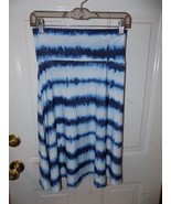 Lularoe Azure A-Line Skirt Blue Tie-Dye Size S Women&#39;s EUC - $33.69 CAD