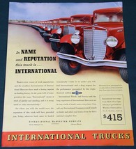 INTERNATIONAL TRUCKS FORTUNE MAGAZINE AD CLIPPING VINTAGE 1937 - $24.99