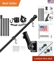 Upgraded w/Mutil-Position Adjustable Bracket Holder &amp; w/Spinning Rings -... - $46.56