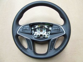 OEM 2016 2017 2018 Cadillac CT6 Black Leather Steering Wheel 84016886 - £71.18 GBP