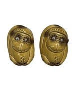 Vtg Mid Century Monkey Ape Salt &amp; Pepper Shakers Googly Moving Eyes Retr... - $19.44 CAD