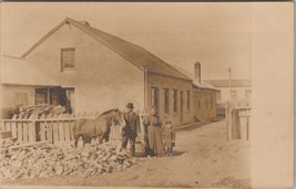 RPPC Man Women Horse Child Homestead Viezer Family Postcard A24 - $8.95