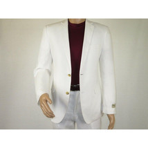 Men's Summer Linen Suit Apollo King Half Lined 2 Button Modern Fit SLN8 White image 12