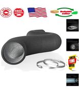 Flexible 4-Inch Aluminum Ducting with Clamps – 8 Feet Long for Easy Inst... - $34.53 CAD