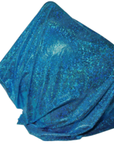 Aqua Blue Holographic Shiny Pebble Foil  Stretch Nylon Spandex Mermaid Cos Play - £7.79 GBP