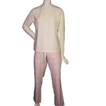 Lands End Women Size Small (6-8), Knit Pajama Set, Pale Lilac Mosaic - £19.92 GBP