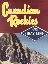 The Gray Line Bus Canadian Rockies Vintage Travel Brochure Brewster Tran... - $12.99