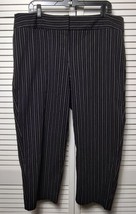 Lane Bryant Women&#39;s Stretch High Rise Pinstripe Dress Pants, Size 20 VGPOC  - £7.77 GBP