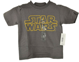 Mad Engine Kids 2T Star Wars Outline Charcoal T-Shirt New - $11.98