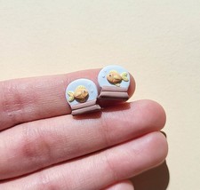 Goldfish Stud Earrings, Handmade Polymer Clay Earrings, Gift For Her - $16.00