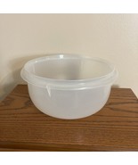 Vintage Tupperware Bowl 272-14 White Clear Bowl Only Round 9&quot; Diameter - $13.55 CAD