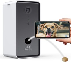 Owlet Home Pet Camera With Treat Dispenser Tossing For Dogs/Cats, Advanced Wifi, - £102.69 GBP